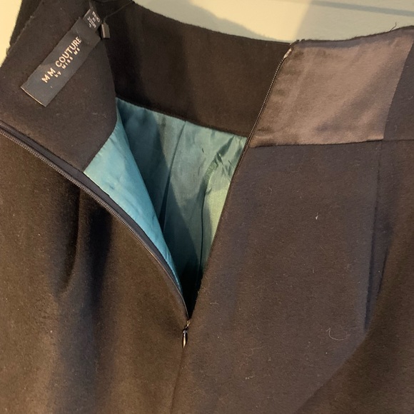 NWT MM Couture Black/Grey Ruffle front skirt - Picture 11 of 13